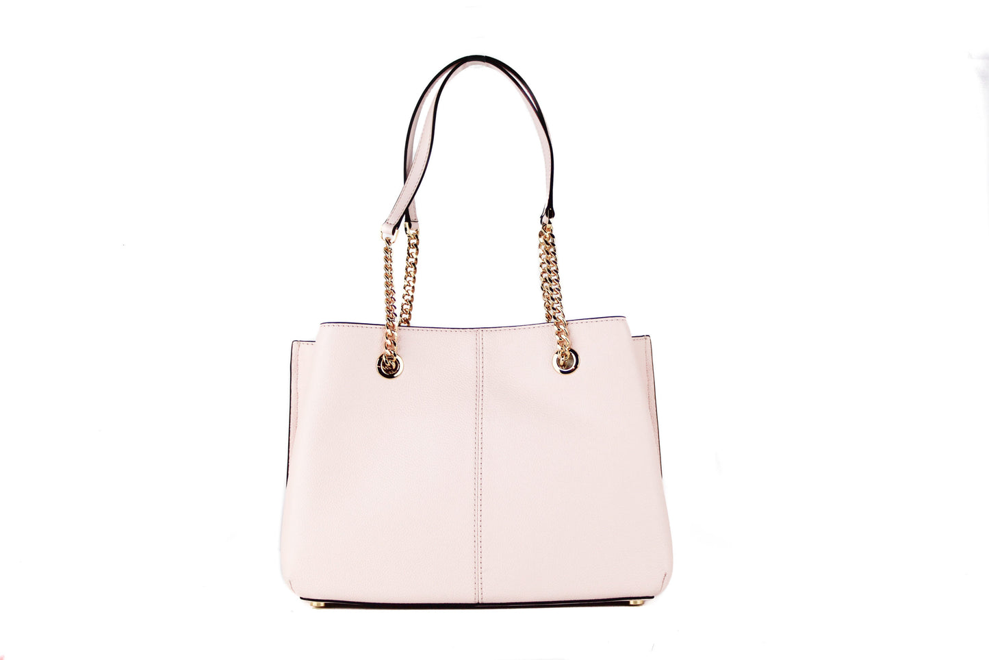 Teagen Large Leather Long Drop Satchel Handtasche (Powder Blush Solid)