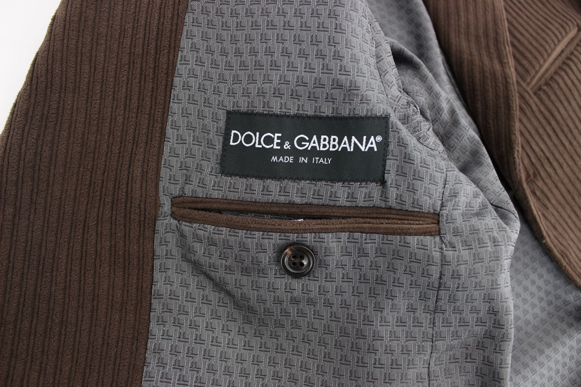 Brauner Manchester Stretch-Blazer