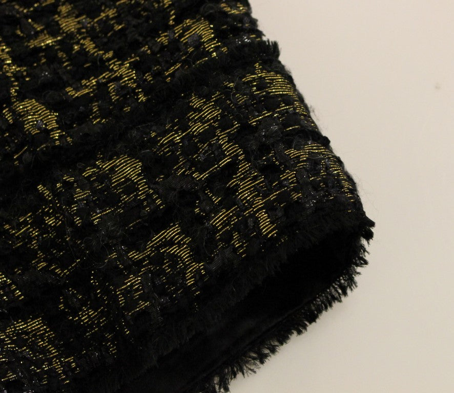 Schwarzer Stoff Shorts Hose