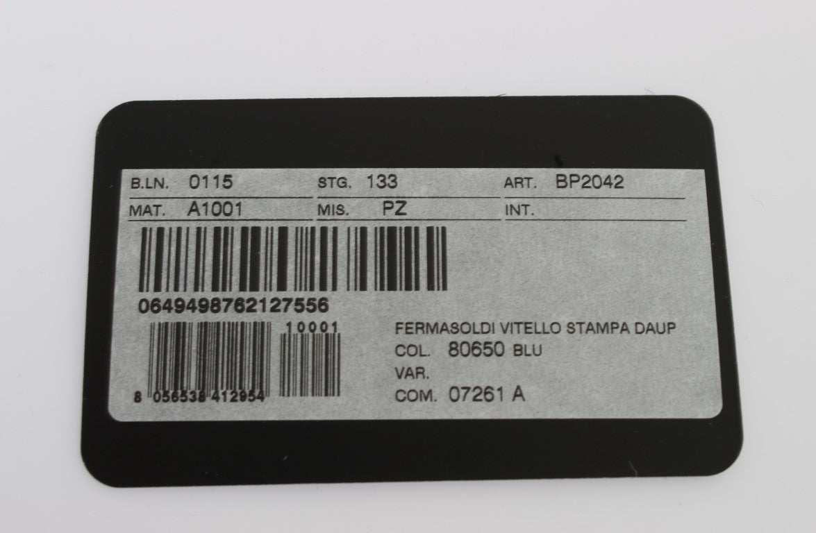 Blaue Leder-Magnet-Geldklammer