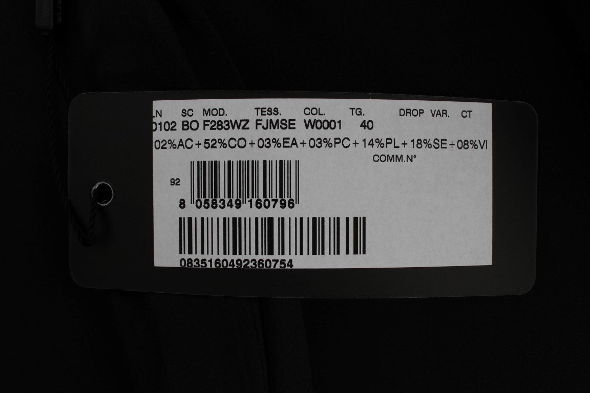 Weiß Schwarz Brokat Torero Blazer Jacke