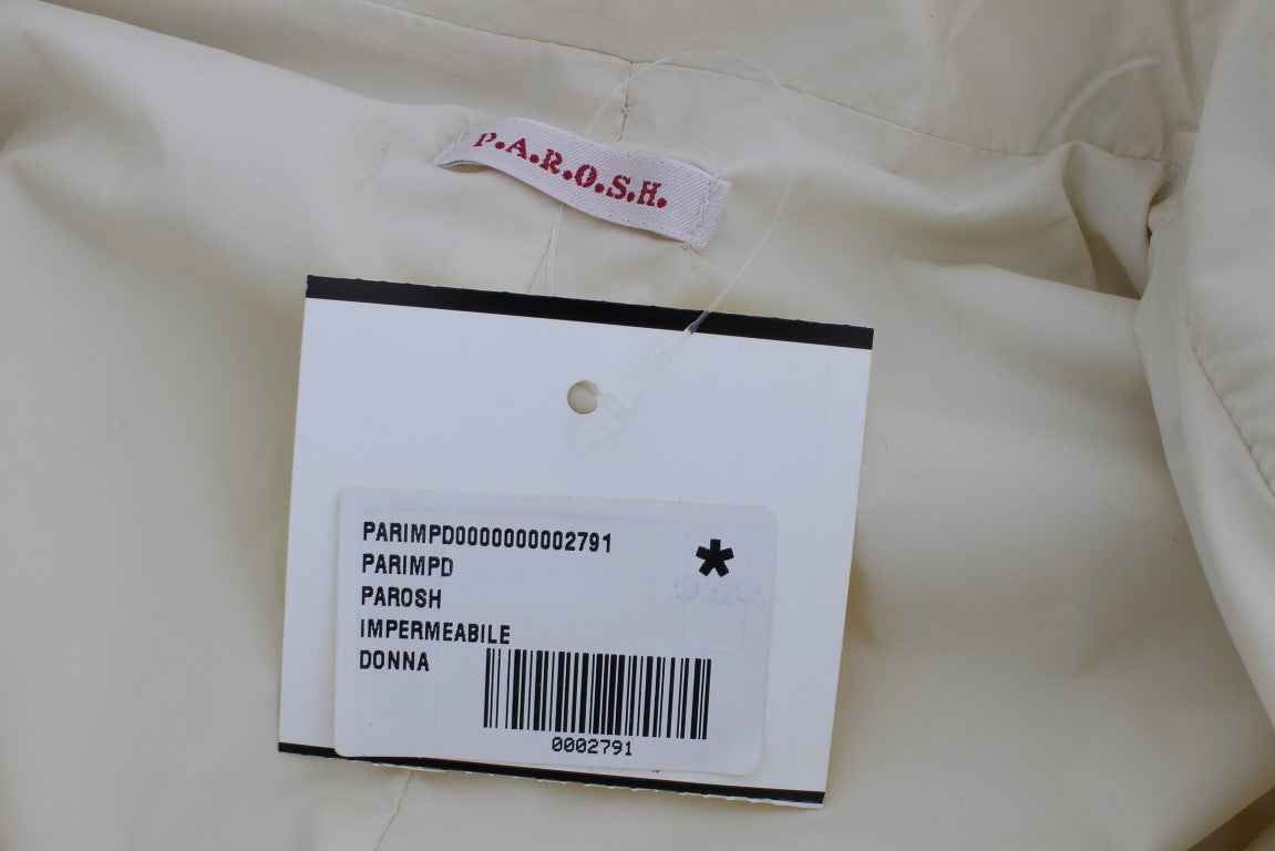 Beige wetterfester Trenchcoat Mantel