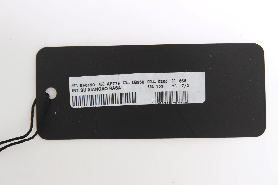 Schwarzes Leder Floral Xiangao Pelz Handschuhe