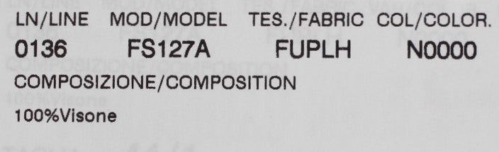 Schwarzer Nerzpelz-Schulterkragen-Schal