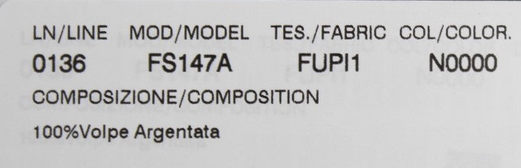 Schwarzer Fuchspelz-Kragenschal