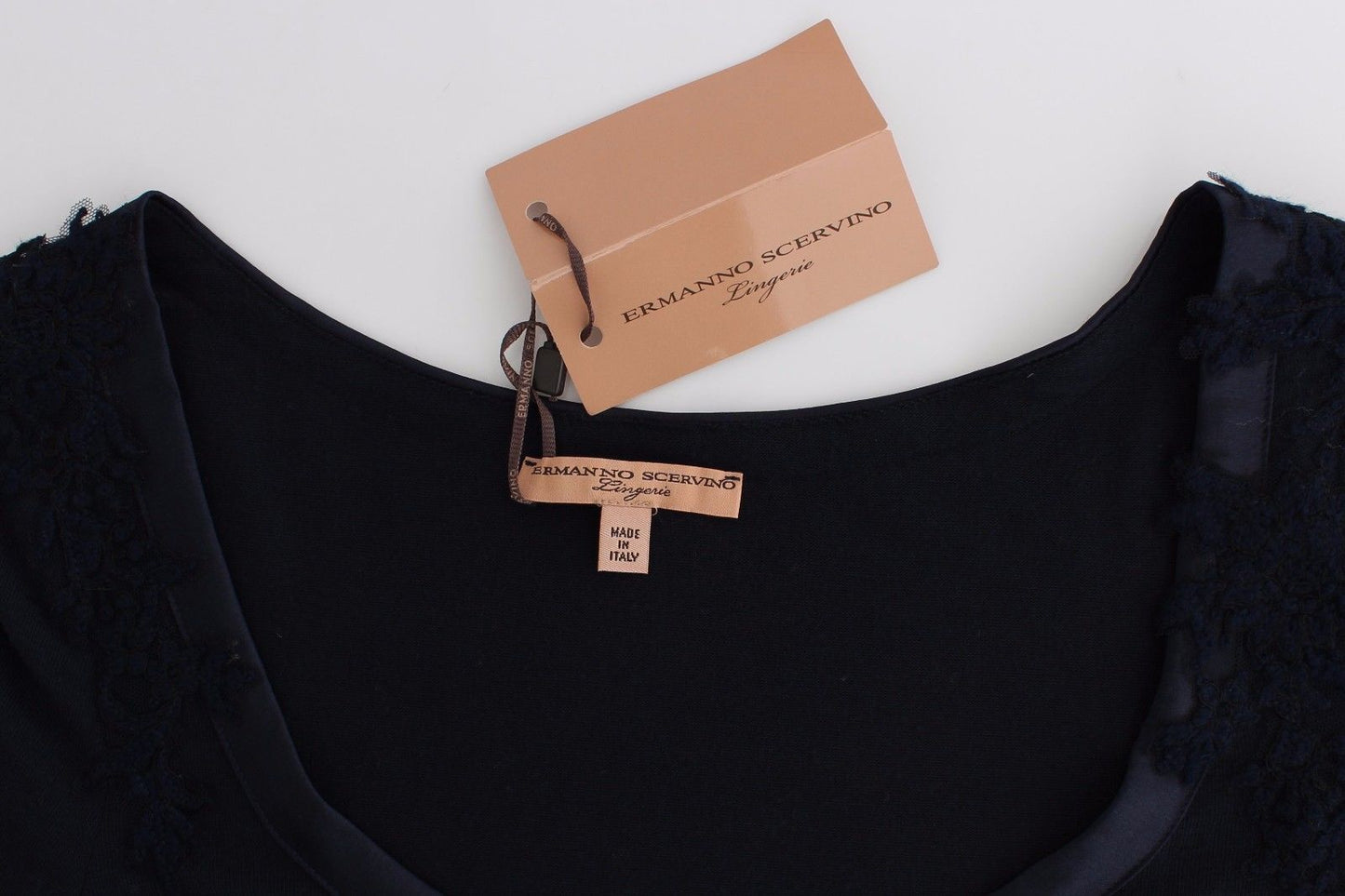 Dessous Blau Top Bluse Pullover Spitze Rayon