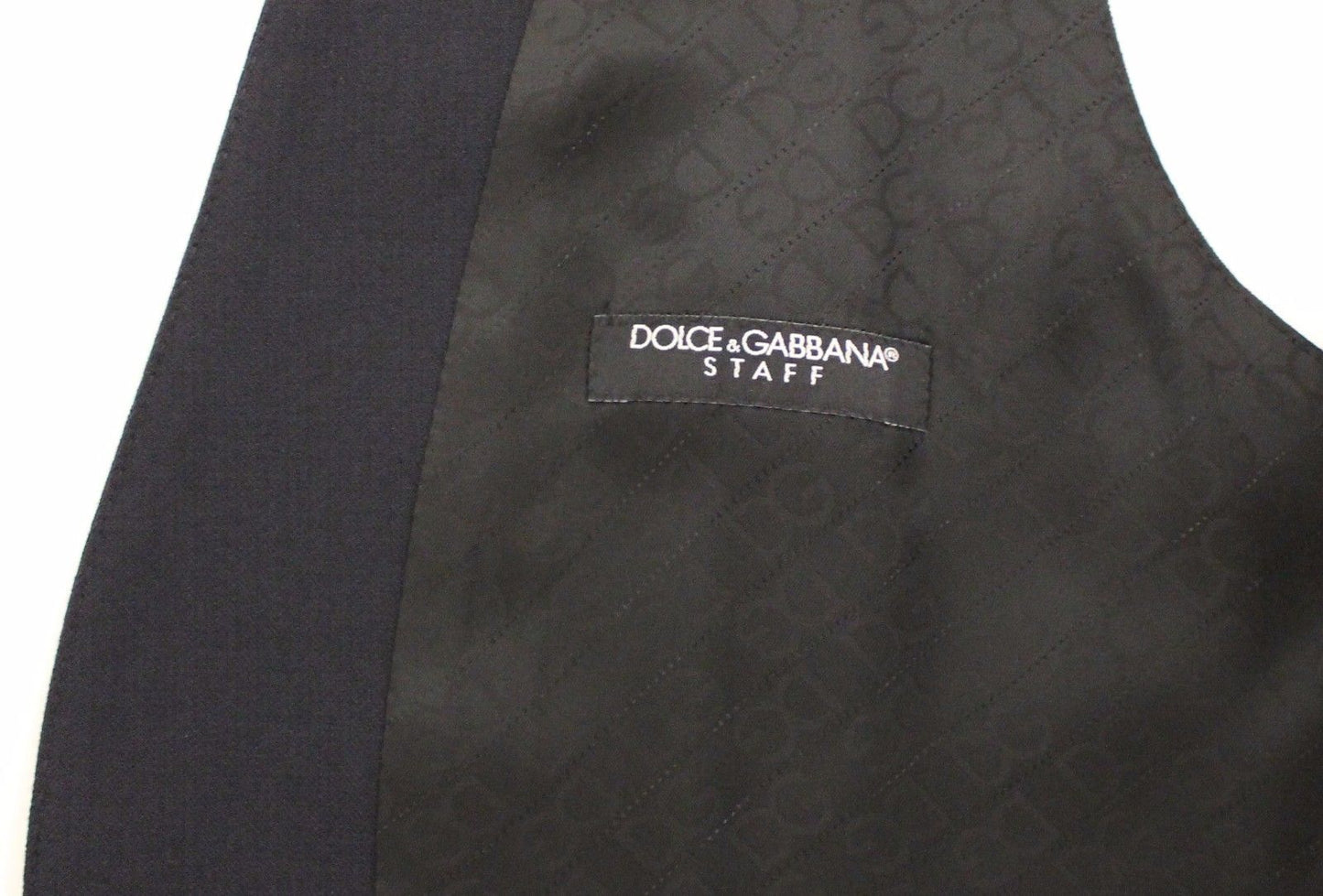 Blaue Wolle Formal Dress Vest Gilet Jacke