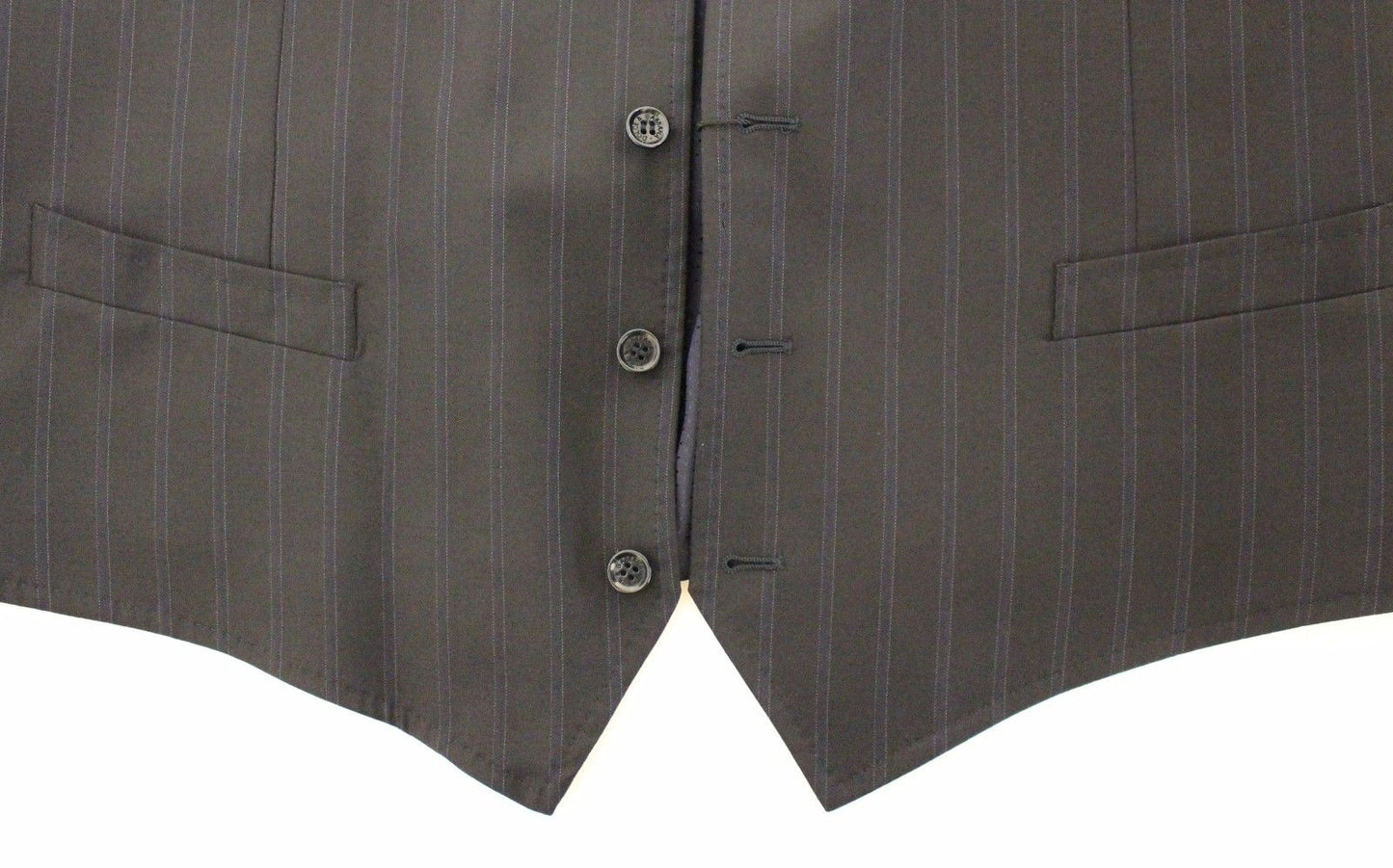 Blau gestreiftes Stretchkleid Weste Gilet