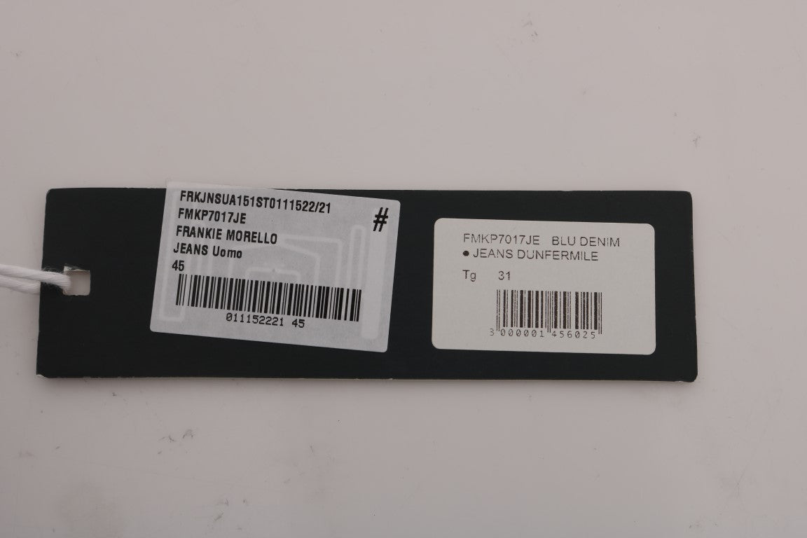 Blaue Waschung Zerrissene Dunfermile Slim Fit Jeans