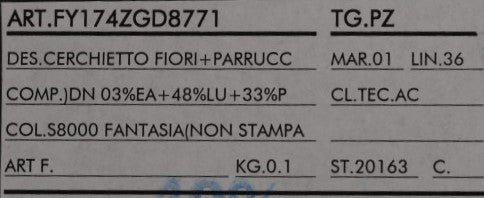 Blaues Haar Sizilien Floral Stirnband