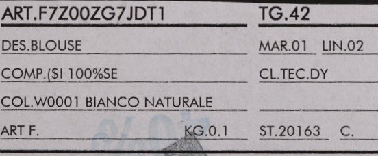 Weiße SICILY-Kristallbluse