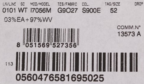 Schwarze STAFF Weste aus gestreifter Wolle