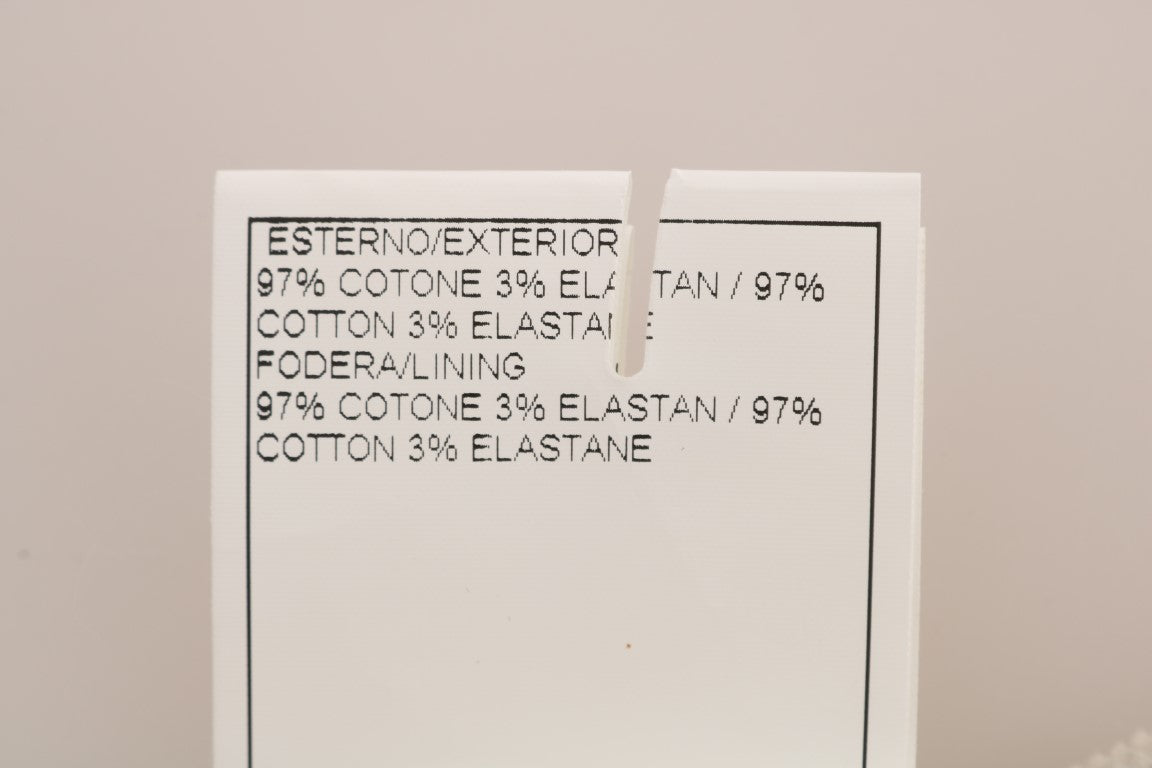 Beige Schmale Jeans Cord Skinny-Hose