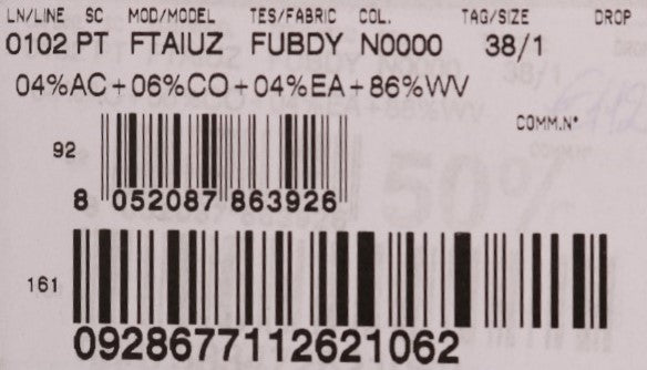 Schwarze Stretch-Kristallhose aus Wolle