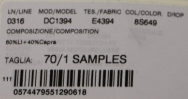 Brauner Leder Linnen Logo Gürtel