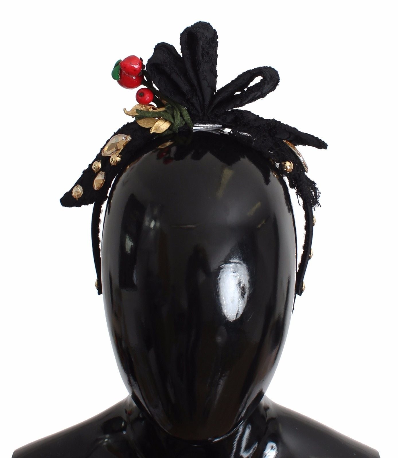 Diadem Stirnband Tiara Beere Frucht Kristall Schleife Haar