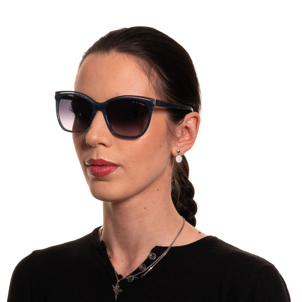Blaue Frauen Sonnenbrille