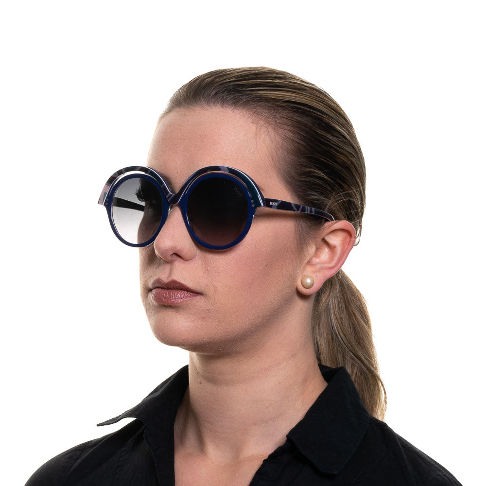 Blaue Frauen Sonnenbrille