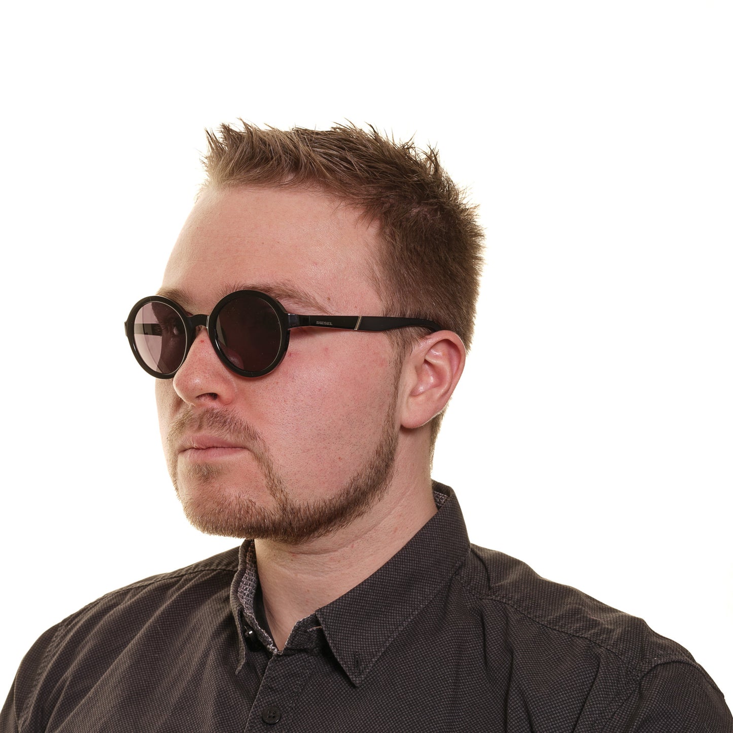 Schwarze Unisex-Sonnenbrille