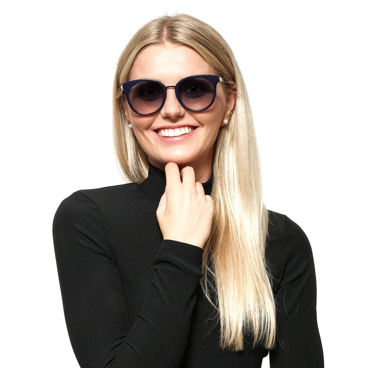 Blaue Frauen Sonnenbrille