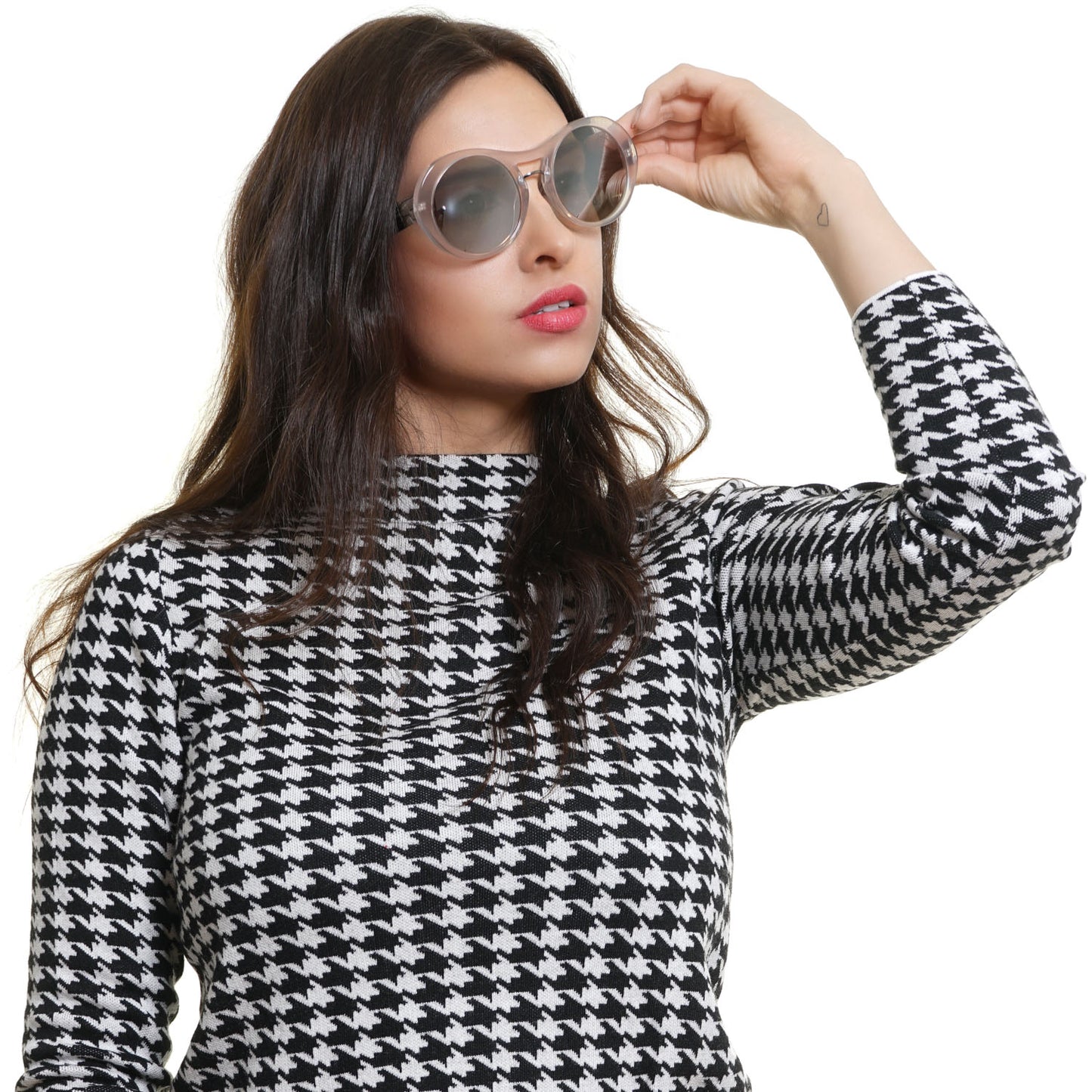 Transparente Frauen-Sonnenbrille