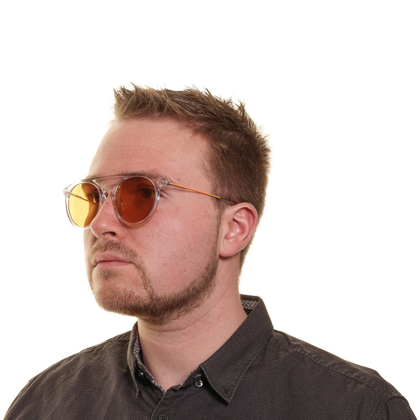Transparente Herren-Sonnenbrille
