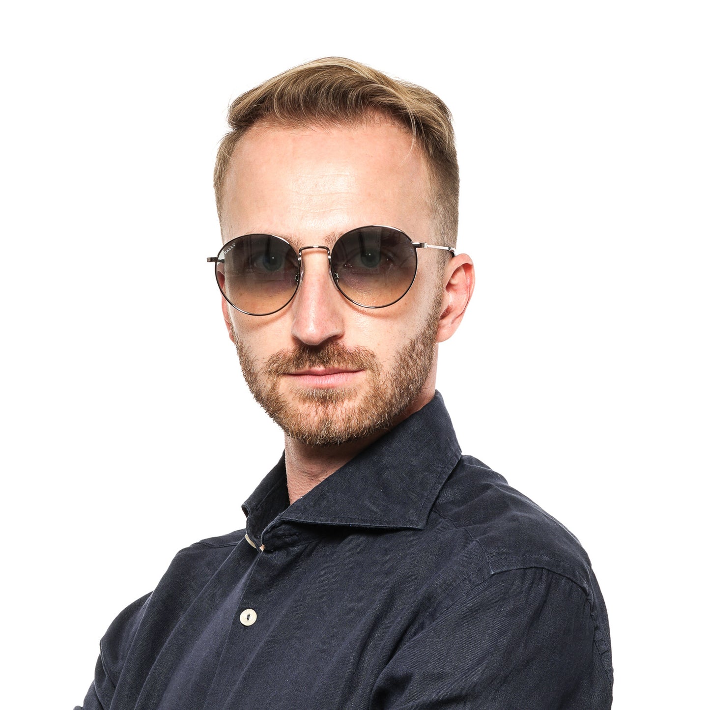 Silberne Unisex-Sonnenbrille