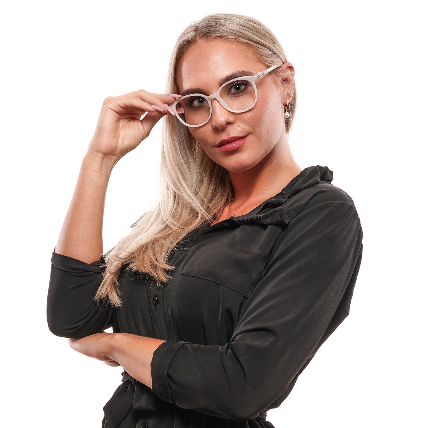 Weiße optische Brillenfassungen für Frauen