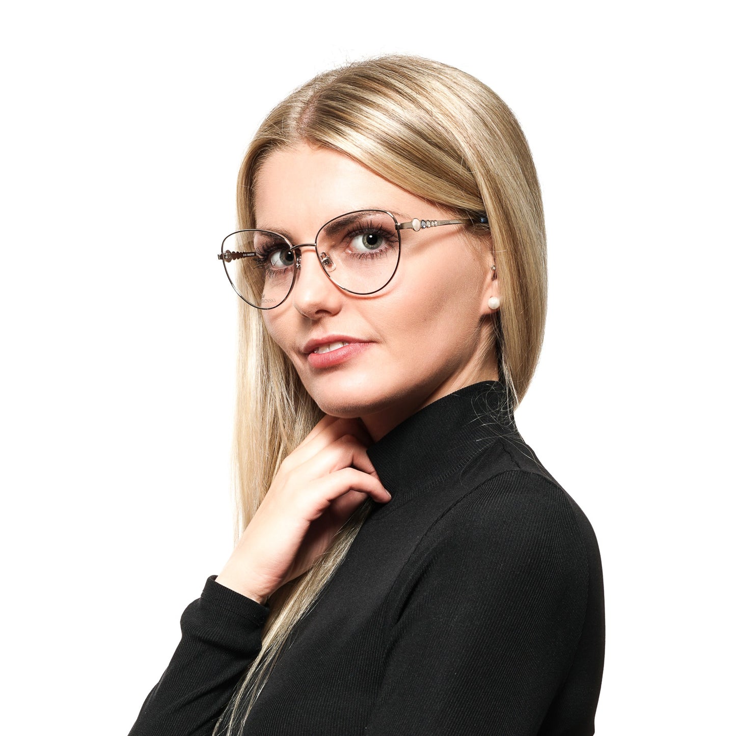 Silberne optische Brillenfassungen für Frauen