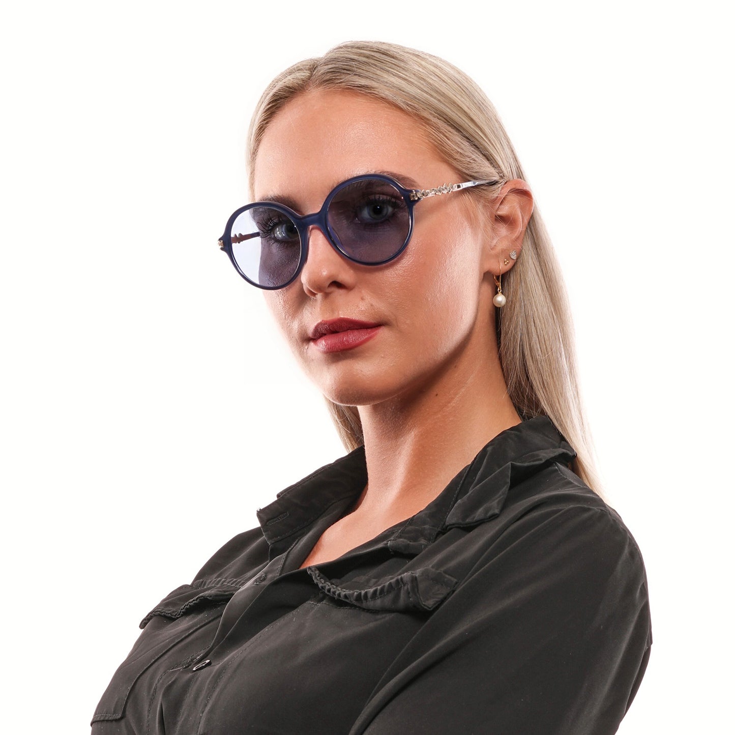 Blaue Frauen Sonnenbrille