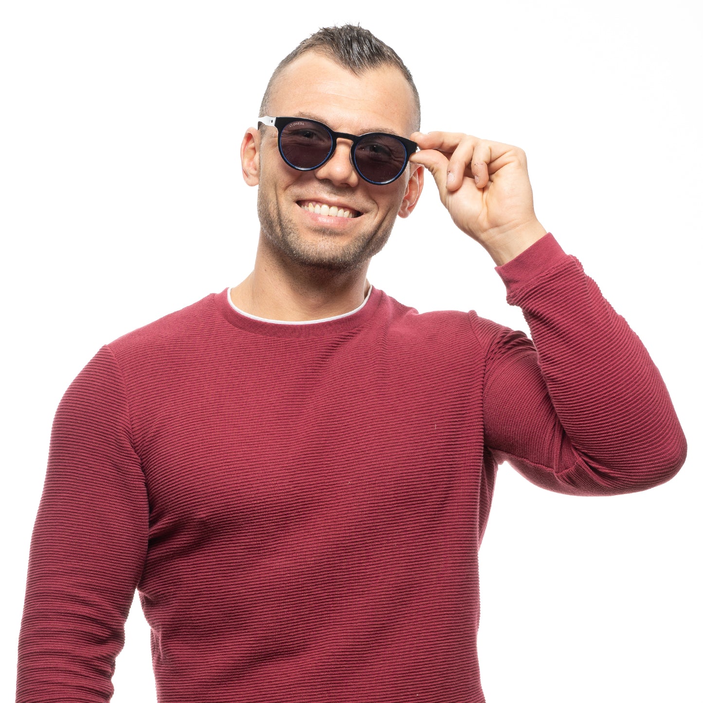 Schwarze Unisex-Sonnenbrille