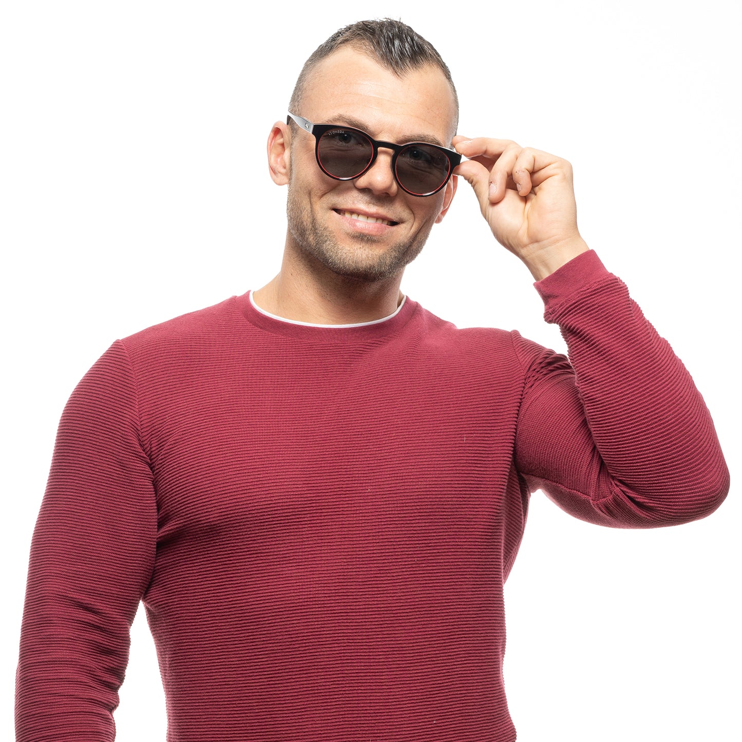 Schwarze Unisex-Sonnenbrille