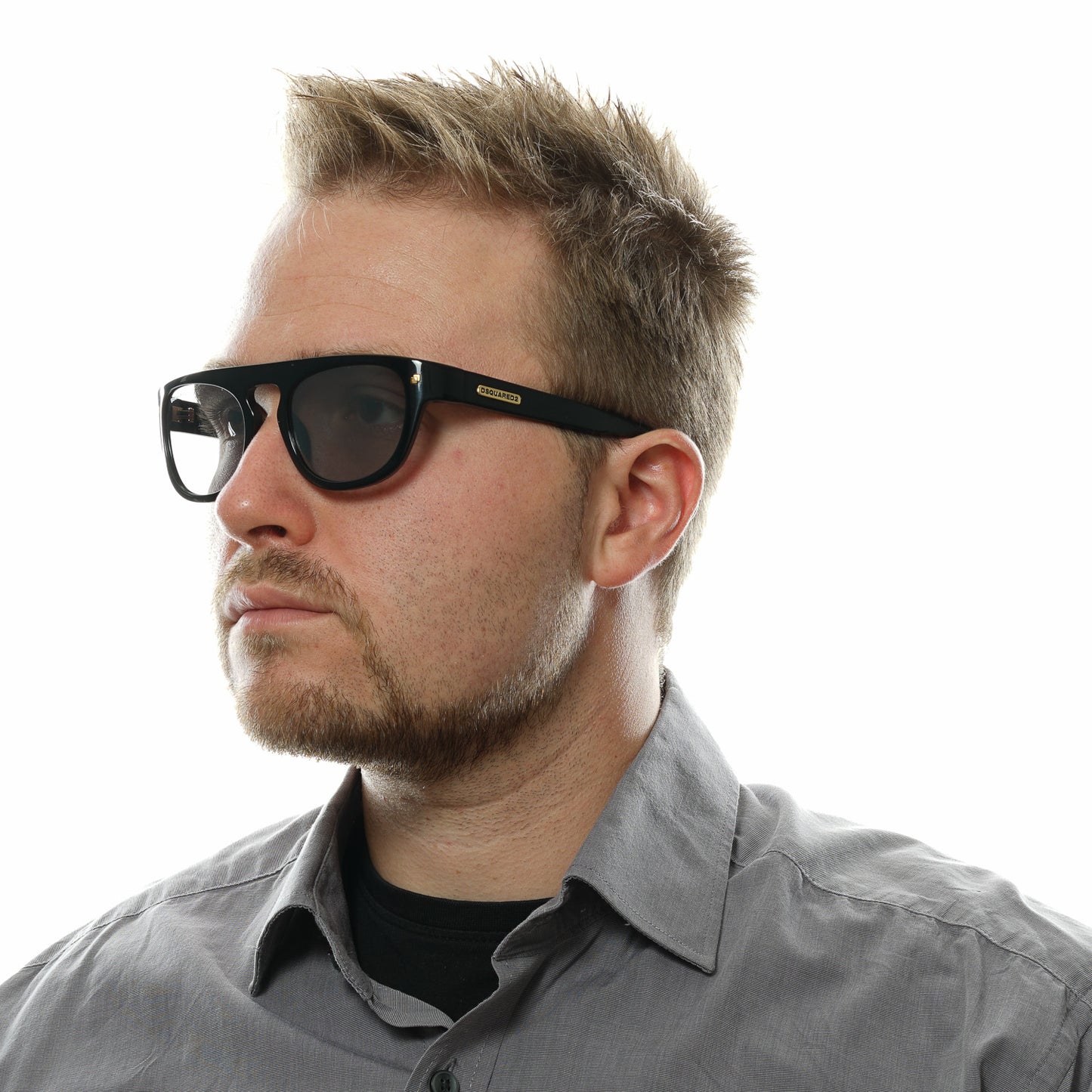 Schwarze Unisex-Sonnenbrille