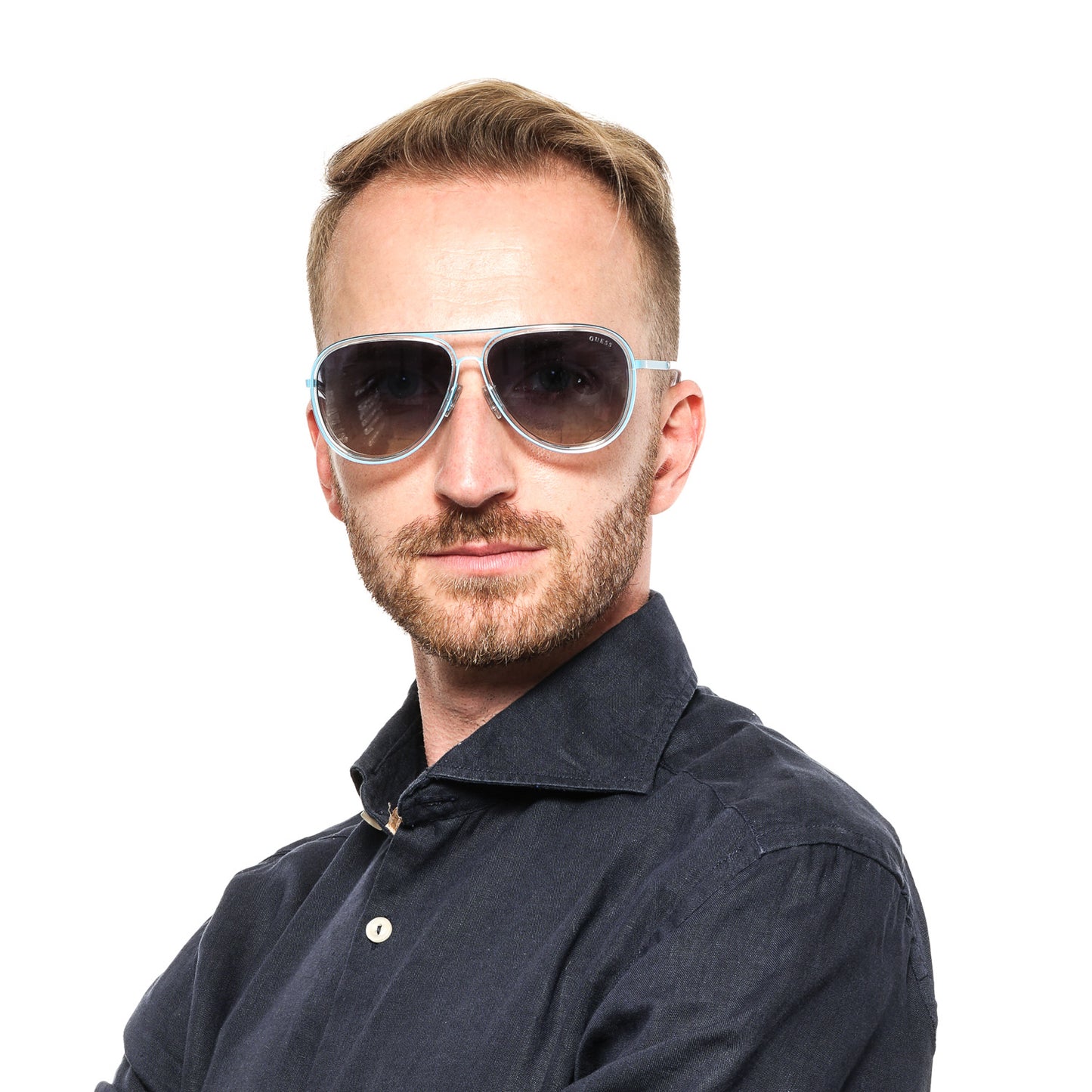 Blaue Männer-Sonnenbrille