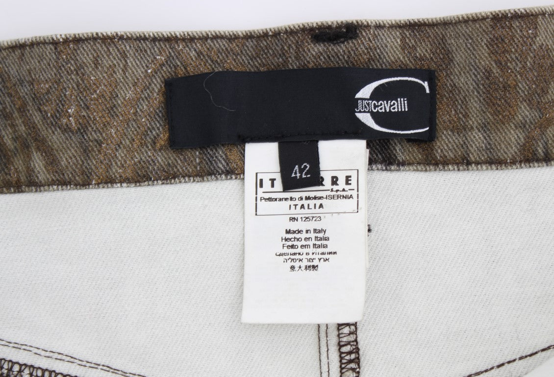 Brauner Baumwollminirock