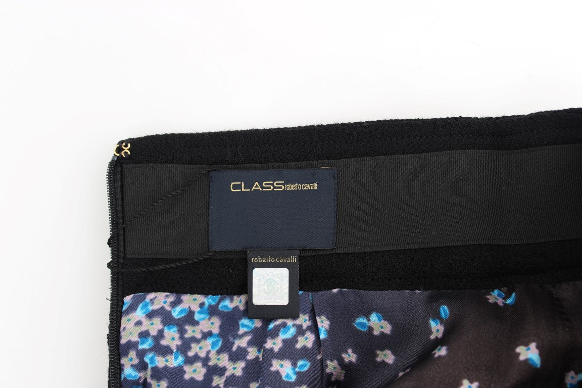 Schwarzer Bleistiftrock aus Wolle