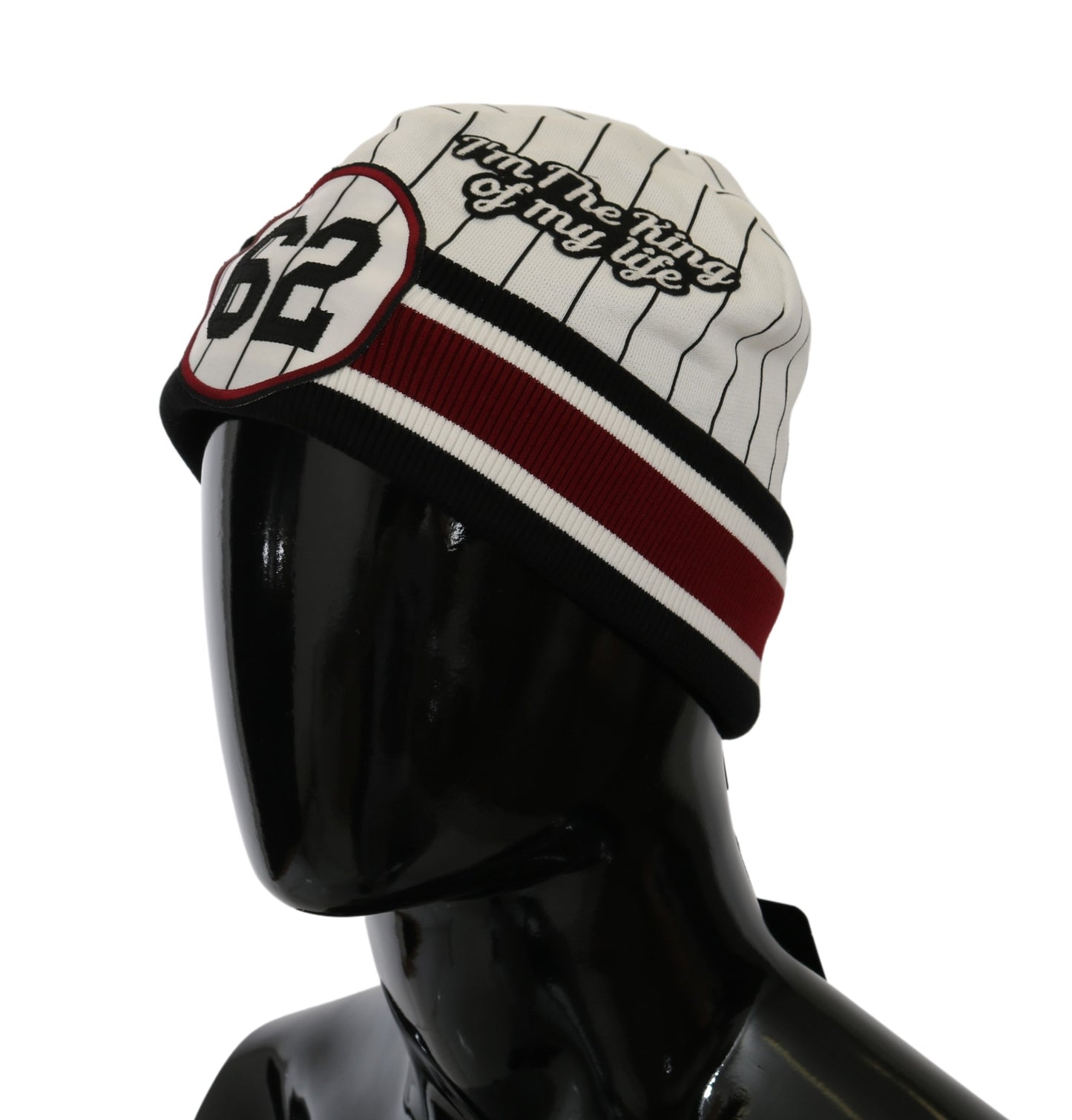 Weißer I'm The King of My Life Beanie Baumwollmütze