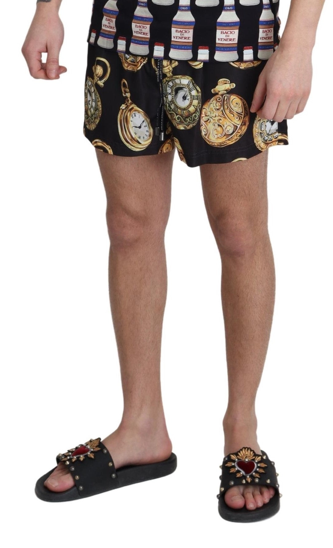 Black Gold Watch Beachwear Shorts Badeshorts