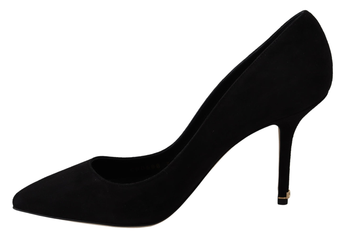 Schwarze Wildleder Ziegenleder Heels Pumps Schuhe