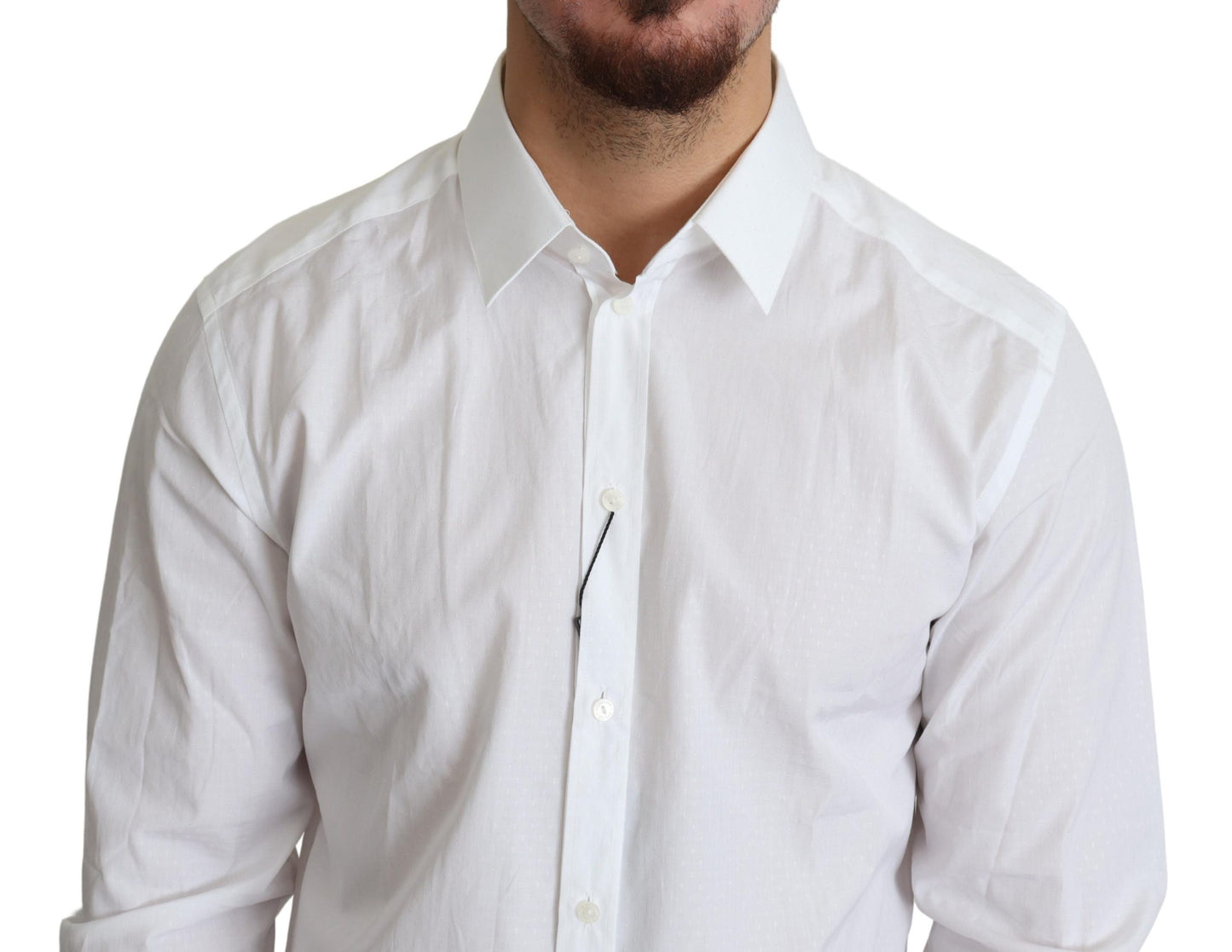 Weißes 100% Baumwolle Herren Kleid Formales Hemd
