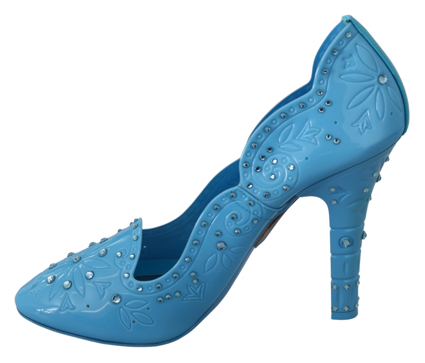 Blau Kristall Floral CINDERELLA Heels Schuhe