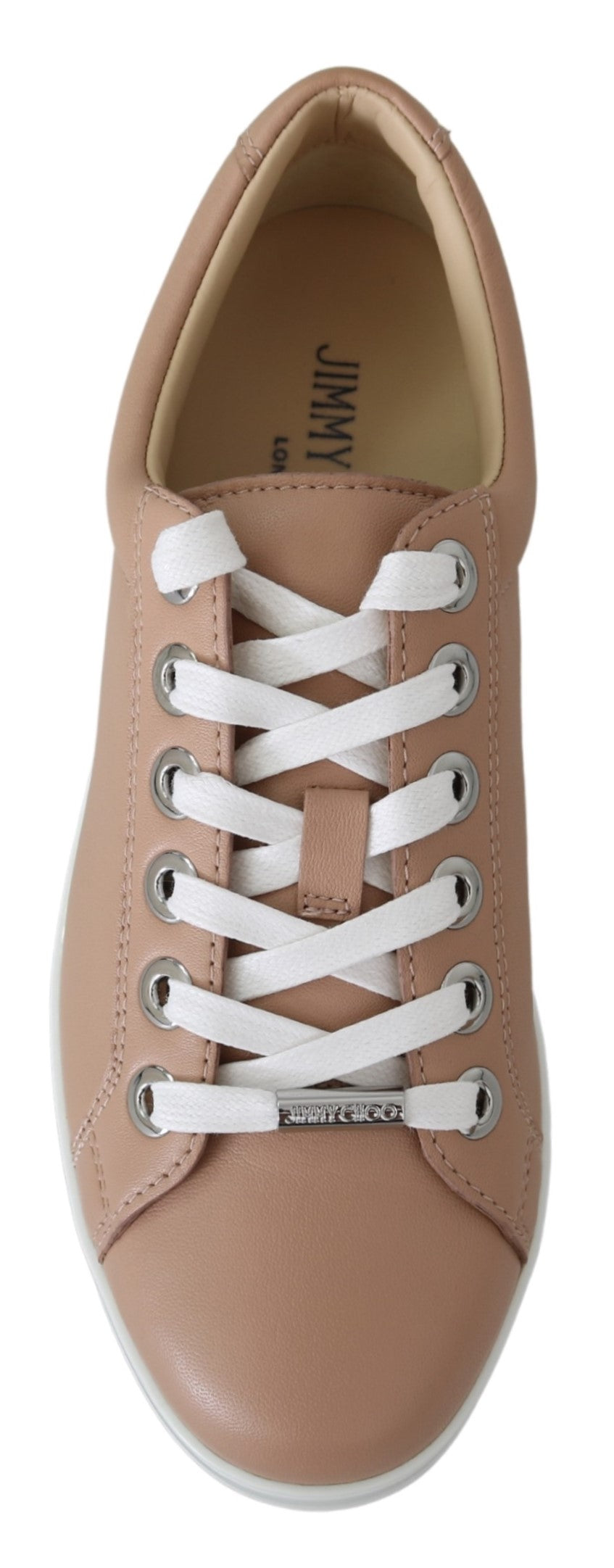 Cash Powder Pink Leder Turnschuhe