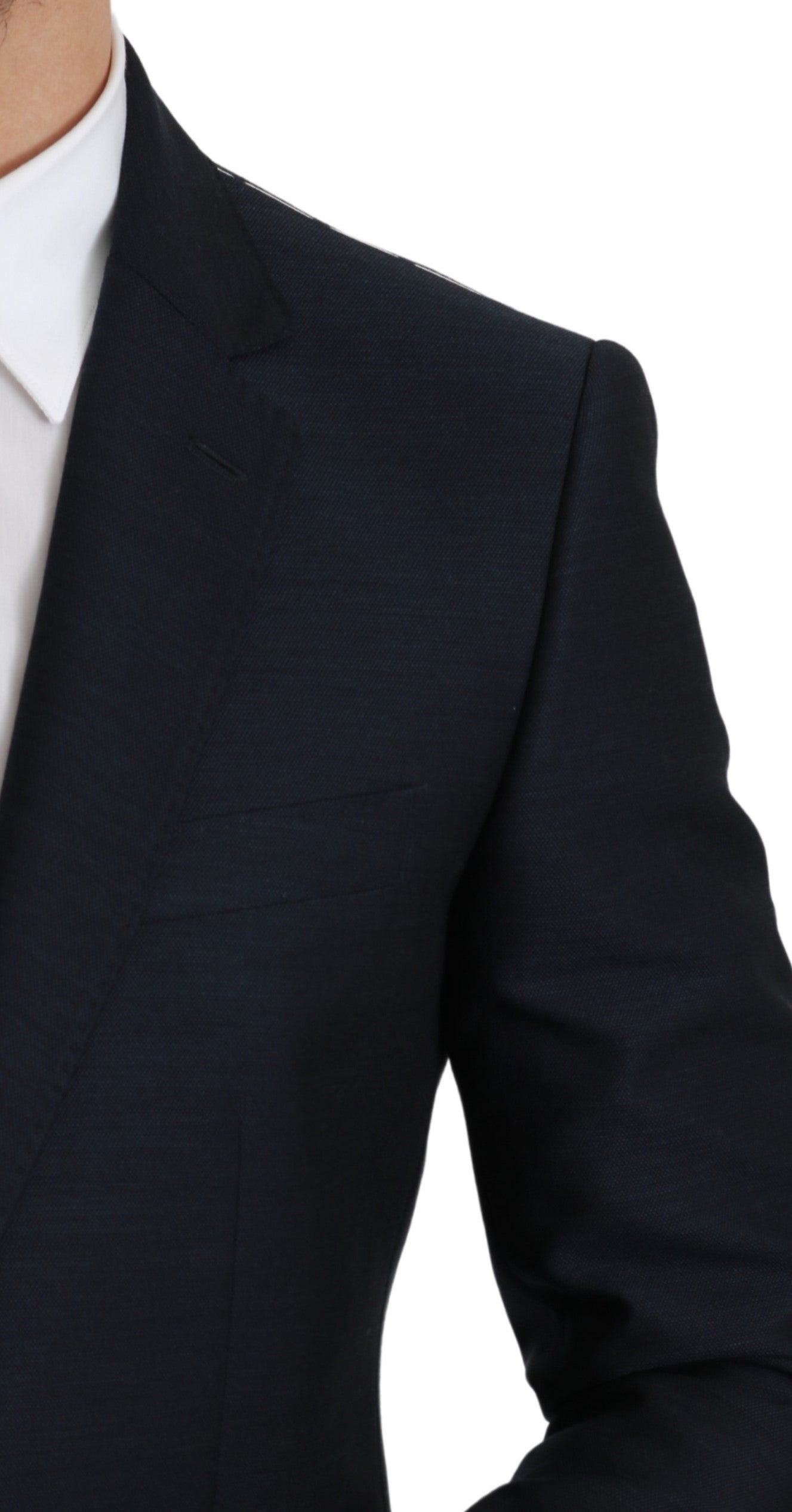 Blauer Slim Fit 2 Stück MARTINI Anzug aus Wolle