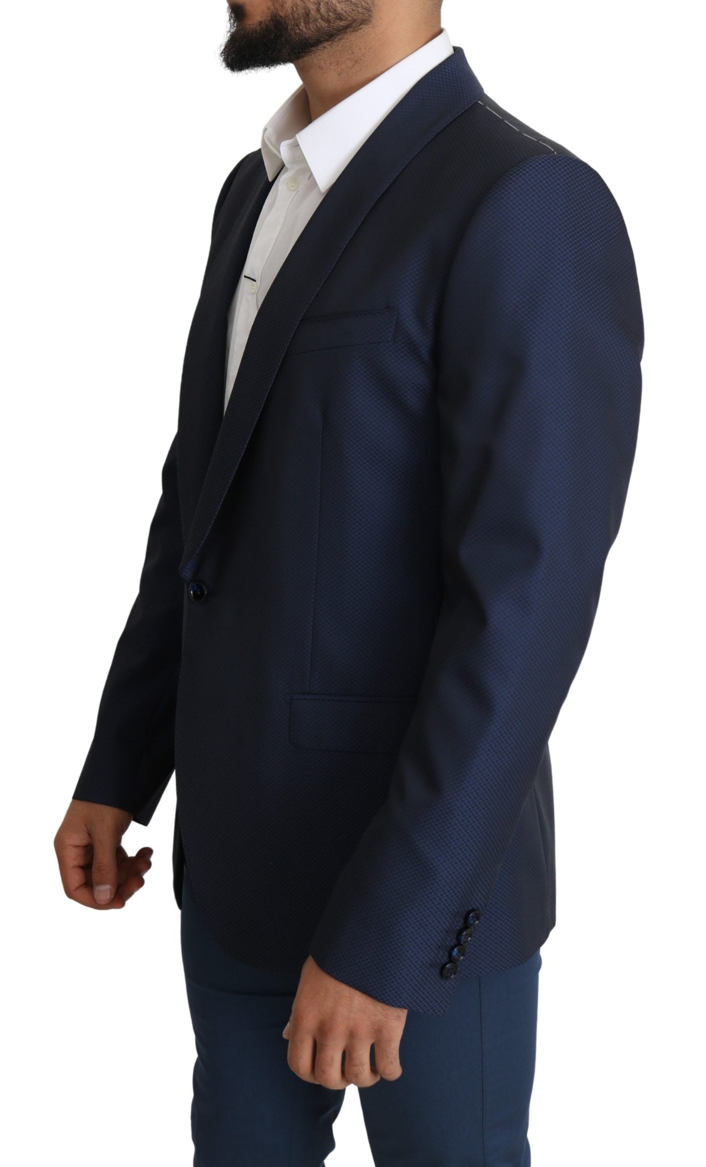 Blauer schmaler einreihiger MARTINI Blazer