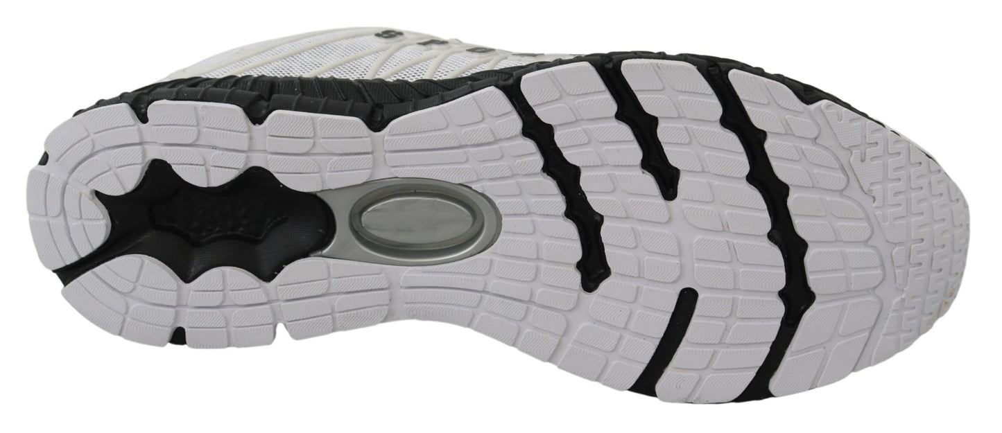 Weiß Polyester Runner Edward Turnschuhe Schuhe