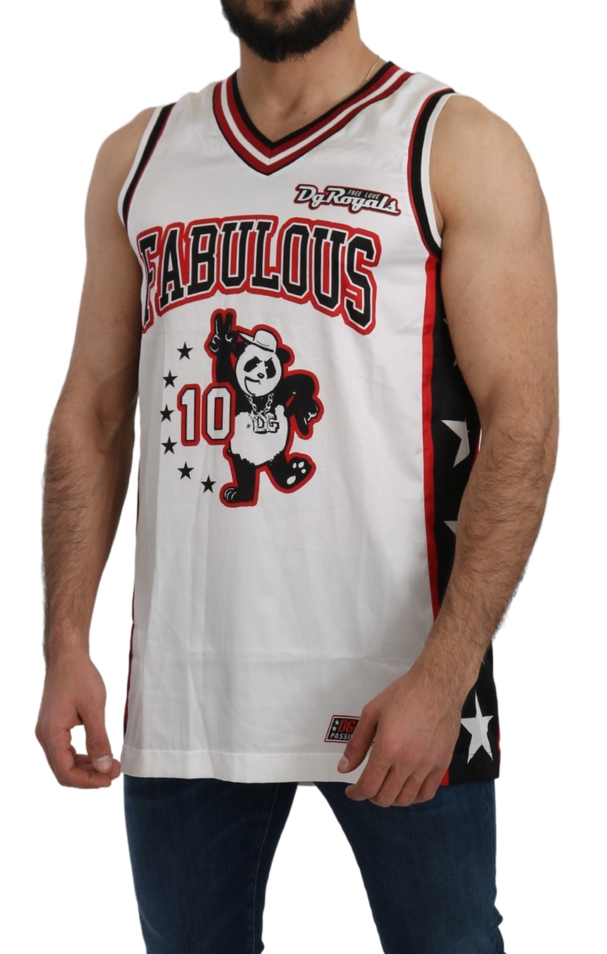 Weißes DG Royals Tank Top T-shirt