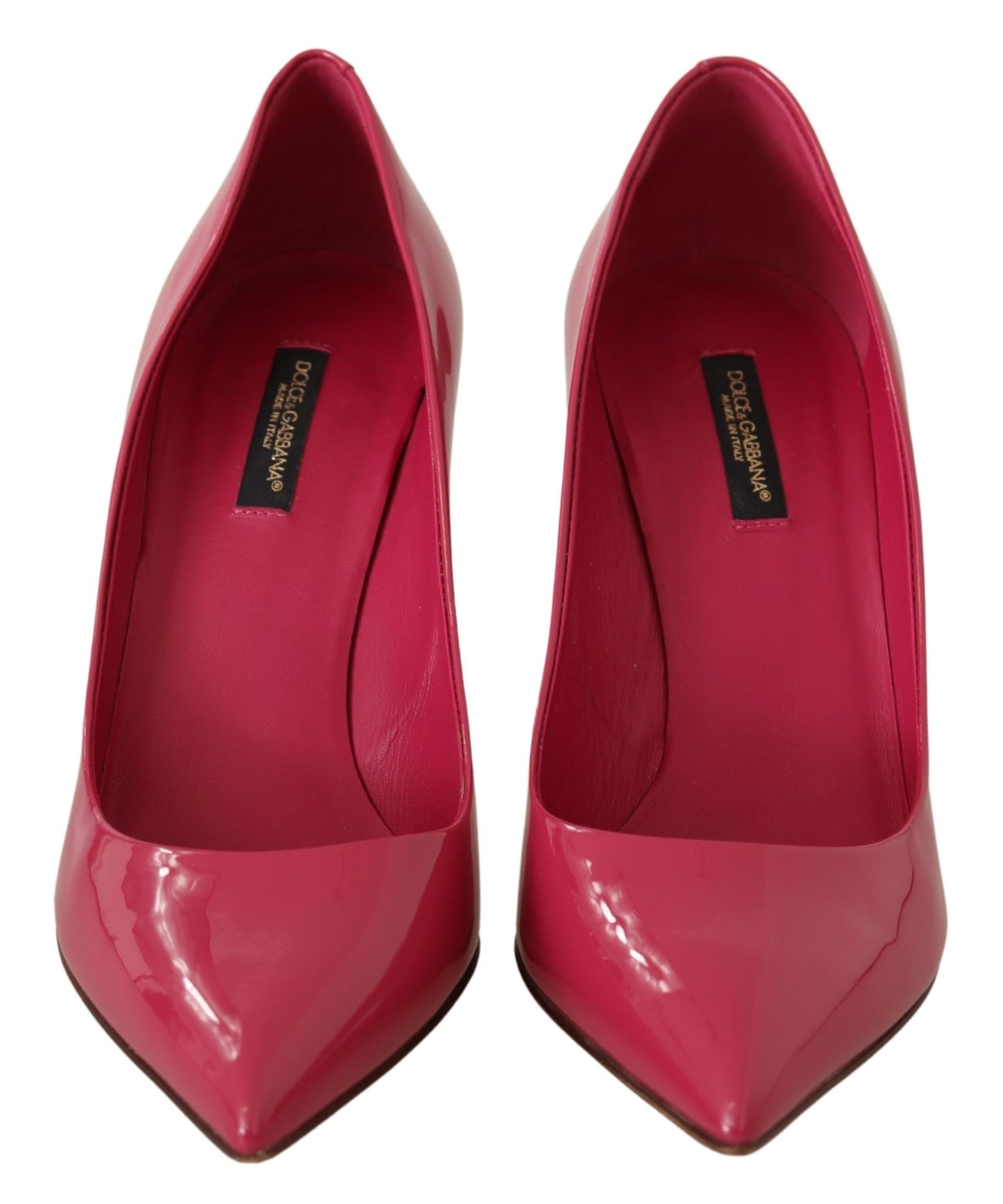 Dunkelrosa Lackleder Heels Pumps Schuhe