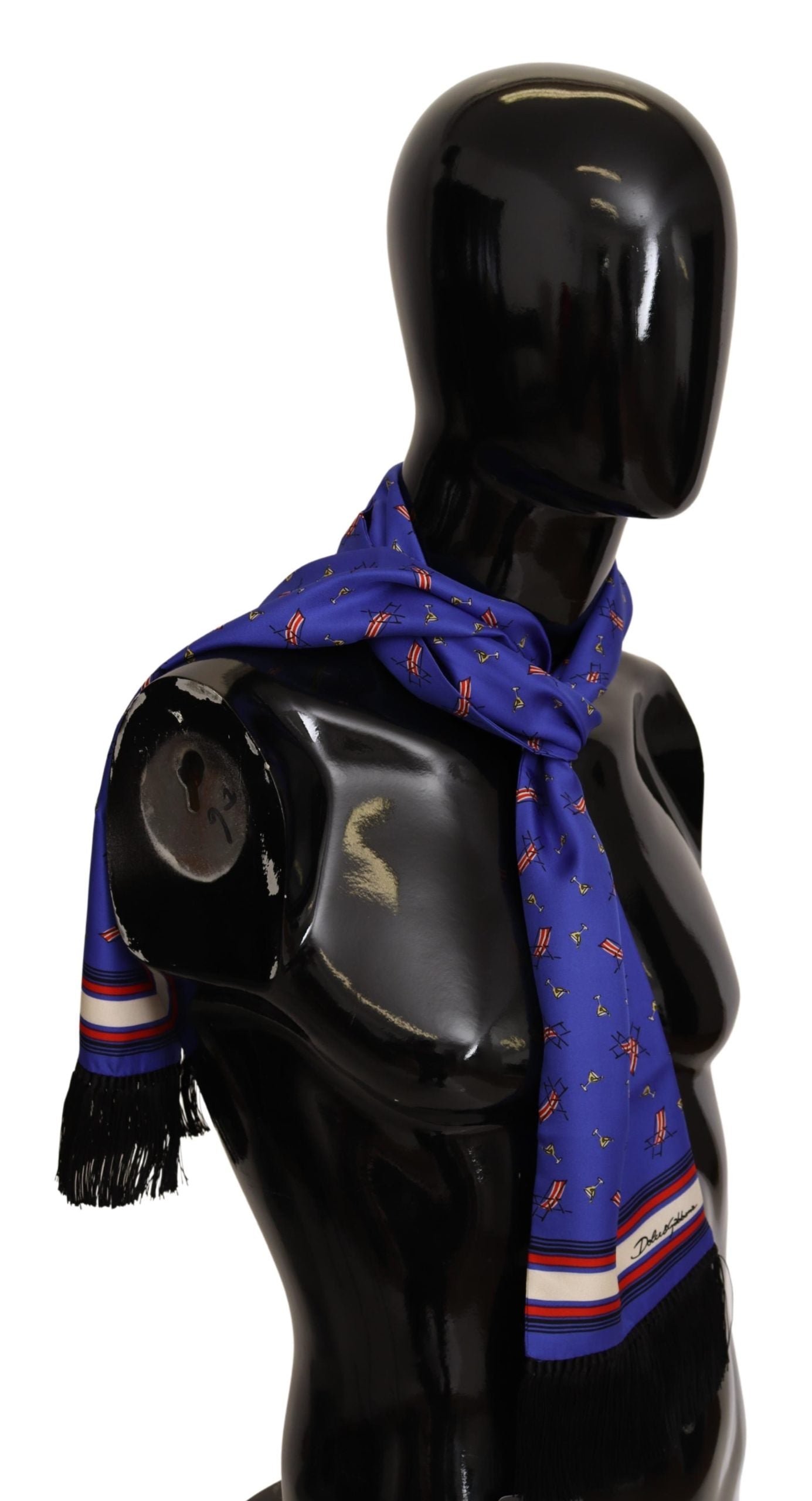 Violett Cocktail Chair Print Seidenschal