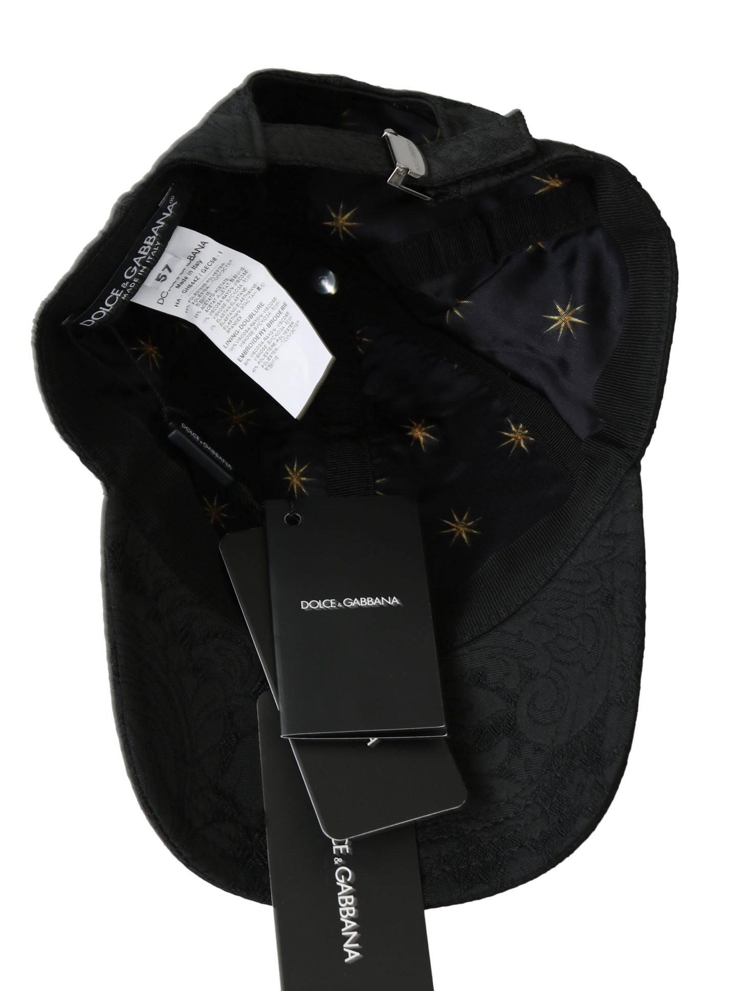 Schwarzer Paradiso Patch Baseballkappe Polyester Hut