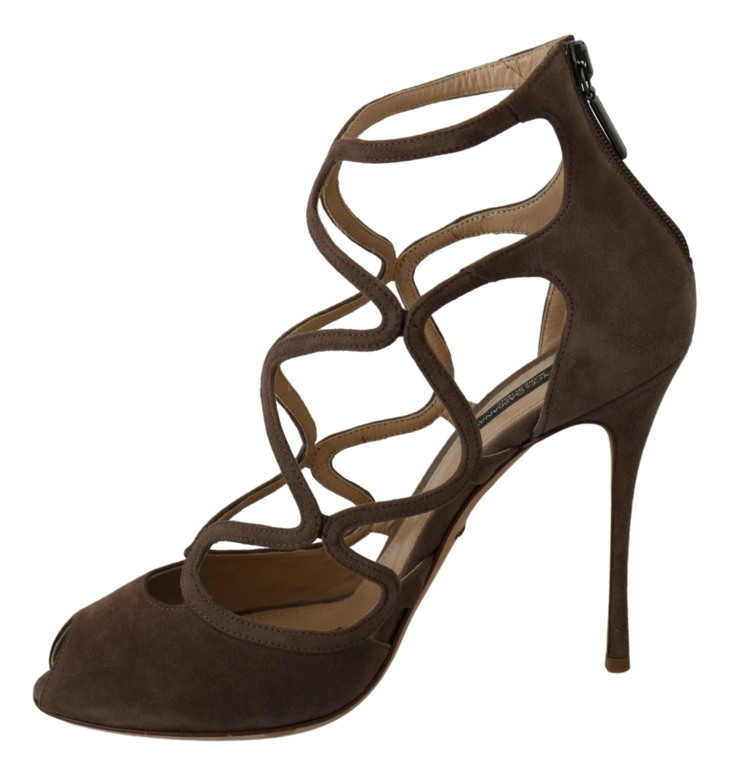 Beige Wildleder Stiletto Heels Pumps Schuhe